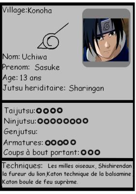 Fiche Sasuke